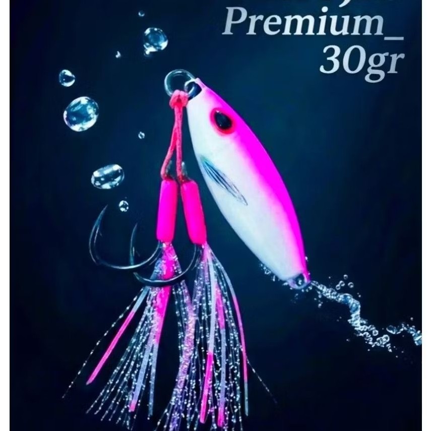 METAL JIG KOIKA 30GR FULL GID, DENGAN ASSIST HOOK 