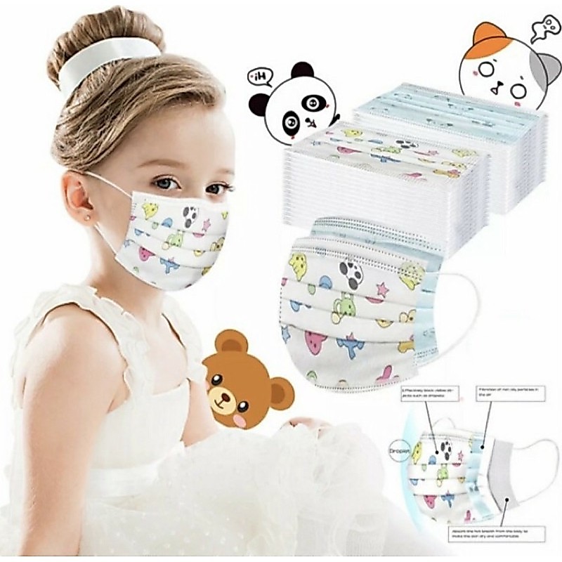 masker anak isi 50 pcs orlee emboss,dispo dan one care