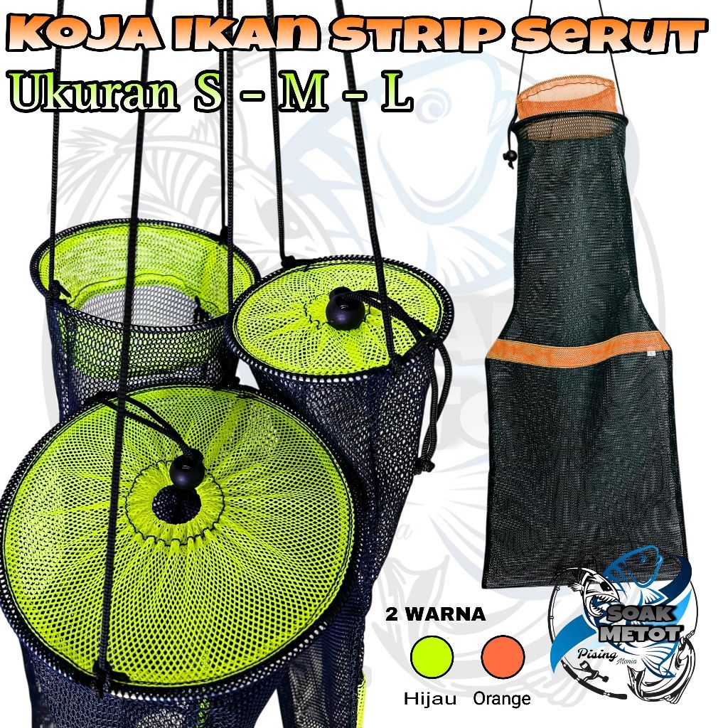 Soak metot - Koja Ikan mas - Wadah ikan hasil mancing - Koja ikan - Koja Bahan Jala Tebal