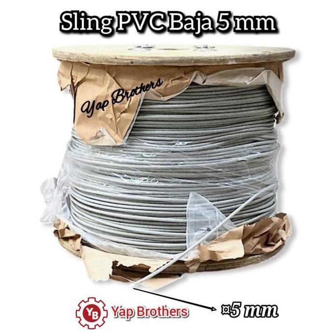 Kawat Sling Pvc Baja 5 Mm