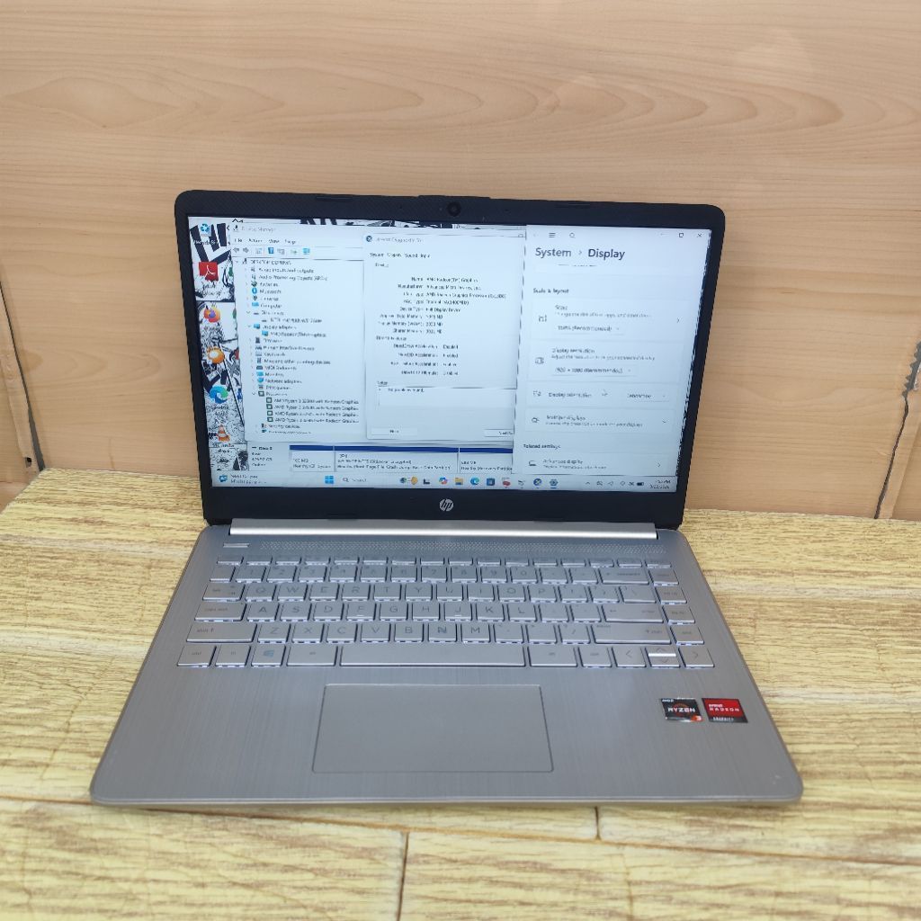 Laptop Second HP 14s-fq0021au Amd Ryzen 3 3250u Ram 8gb Ssd 512gb Fhd