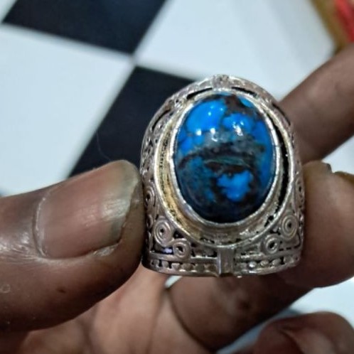 cincin batu akik pirus iran ageman pribadi