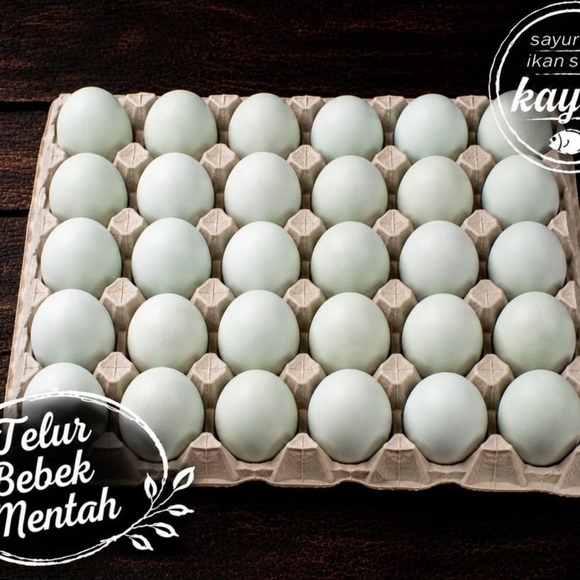 Telur Bebek Mentah 1 Rak