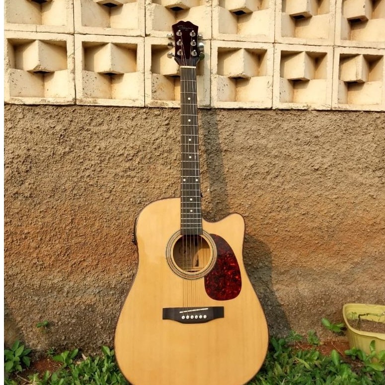 gitar akustik elektrik skylark original second