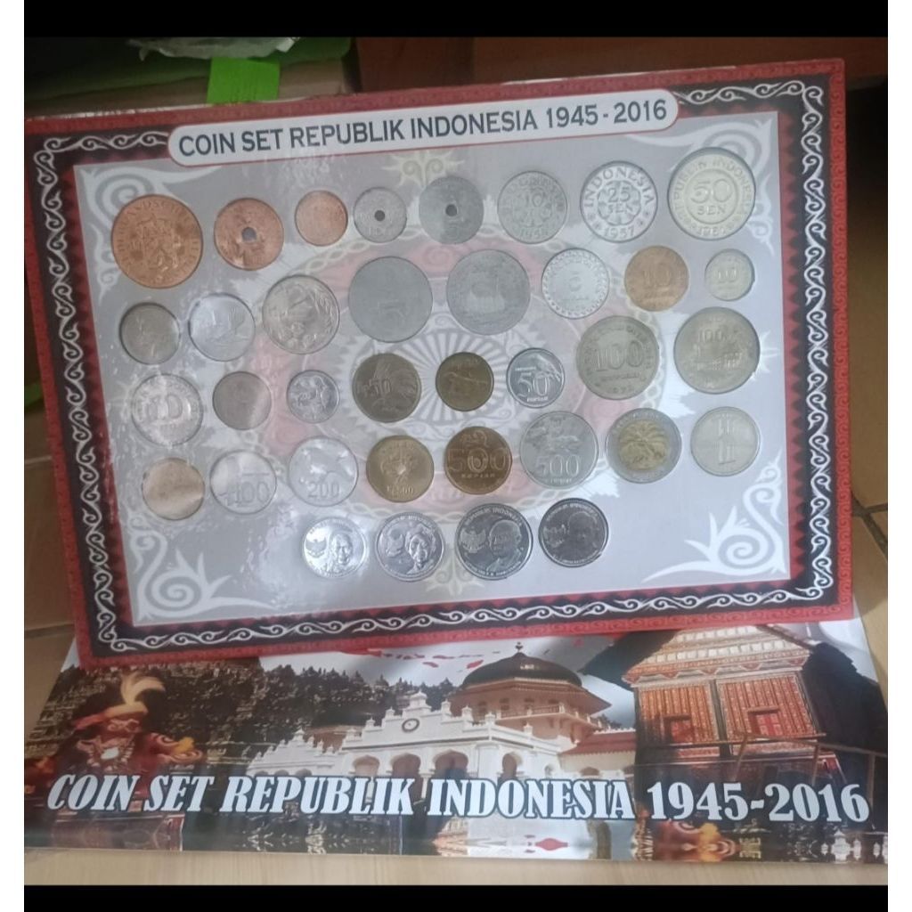 Set Koin Republik Indonesia 1945-2016 Koleksi Koin dalam Kotak