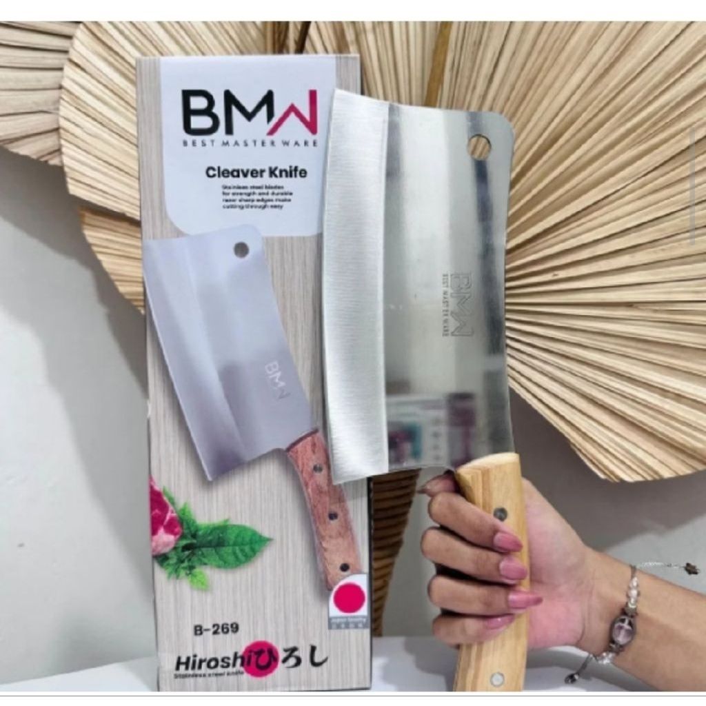 PISAU PARANG BMW GG KAYU B-269 / Golok / Golok Gagang Kayu/ Pisau Parang/ Parang/ Parang Daging/ Pis