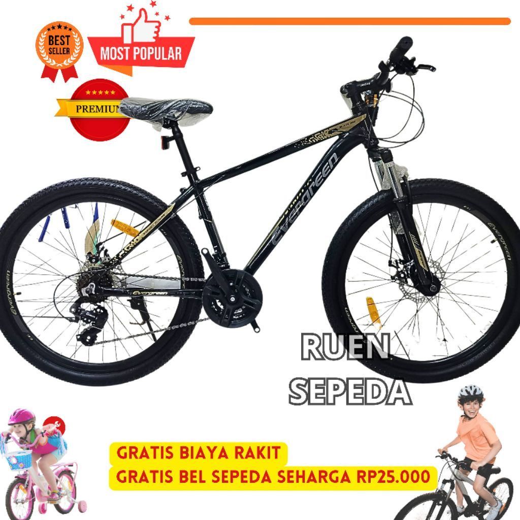 Sepeda MTB Evergreen Ranger 540 Alloy 26 Inch 21 Speed