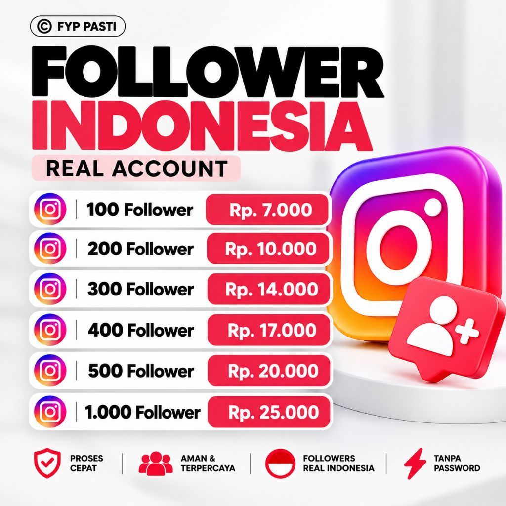 Follower Instagram Indonesia Bergaransi Real Akun