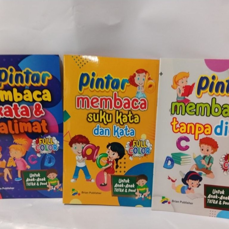 Buku Pintar Membaca Brian Publisher Full Color untuk Anak-Anak TK/RA dan PAUD (BRIAN)