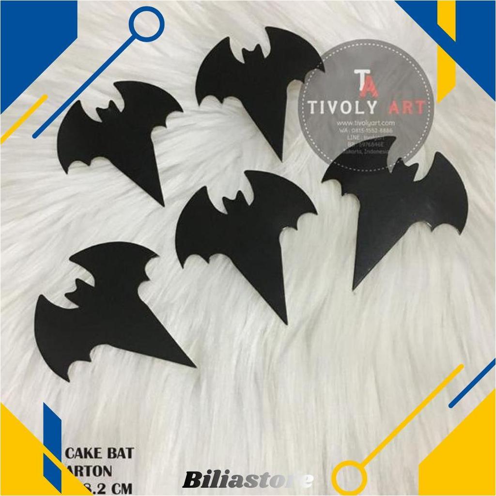 Topper Cake Halloween / Hiasan Kue Halloween / Topper Cake Bat Ori