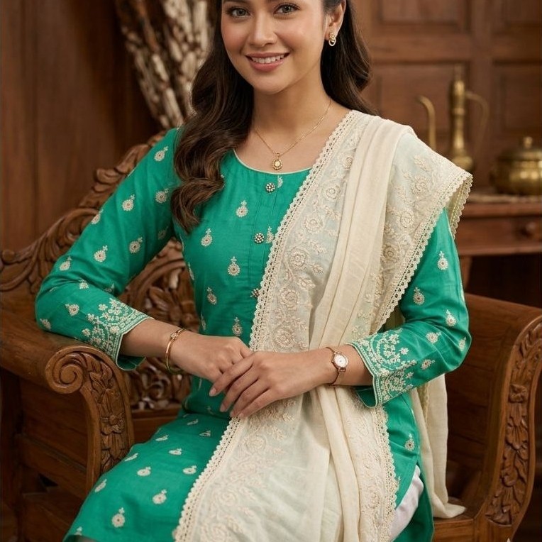 baju india set kurti
