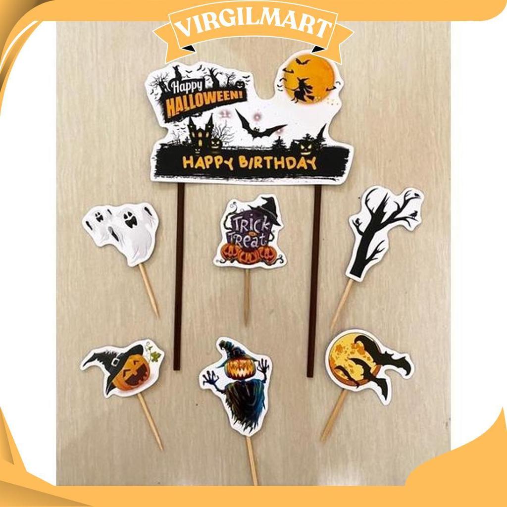 TOPPER HALLOWEN / TOPPER KUE HALLOWEEN / CAKE TOPPER HALLOWEEN Sale