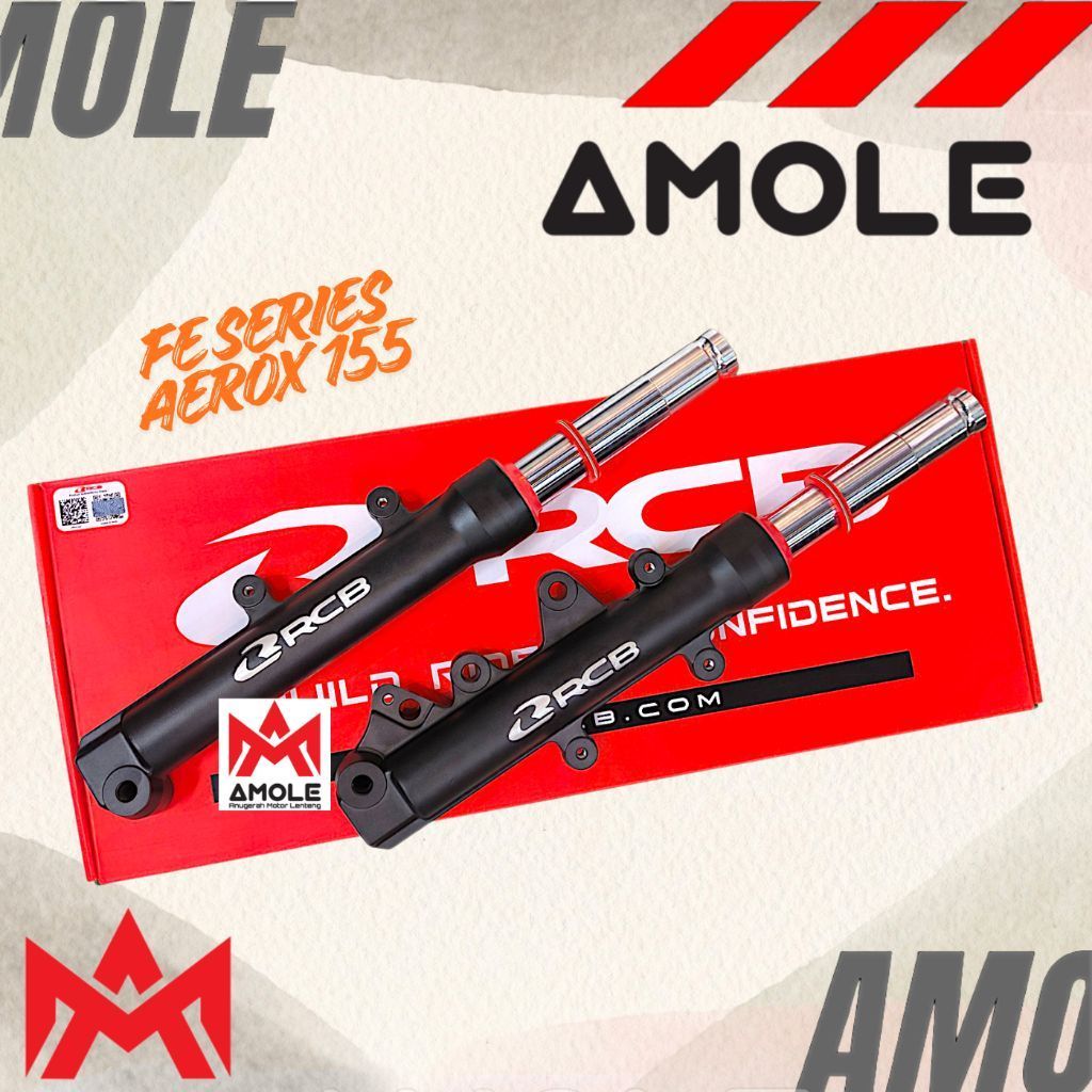 Shock Breaker Shockbreaker Shock Absorber Depan  RCB FE Series Yamaha Aerox 155 Aerox 155 Connected