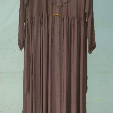 gamis katun rayon polos
