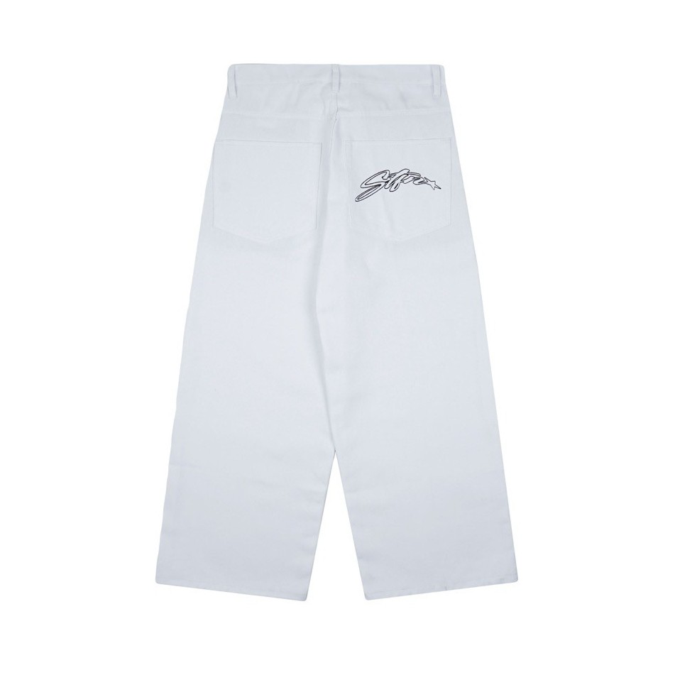 Satisfaction Baggy Pants StarLight White