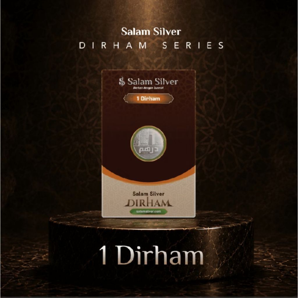 Koin 1 Dirham Perak Murni 99,99% Salam Silver