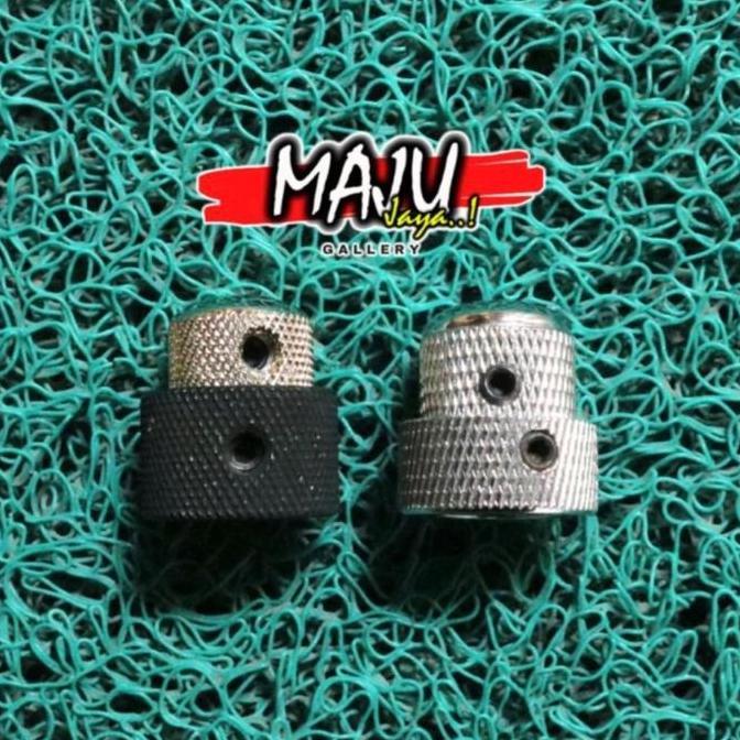 stacked knob potensio tingkat tumpuk susun Chrome gitar bass