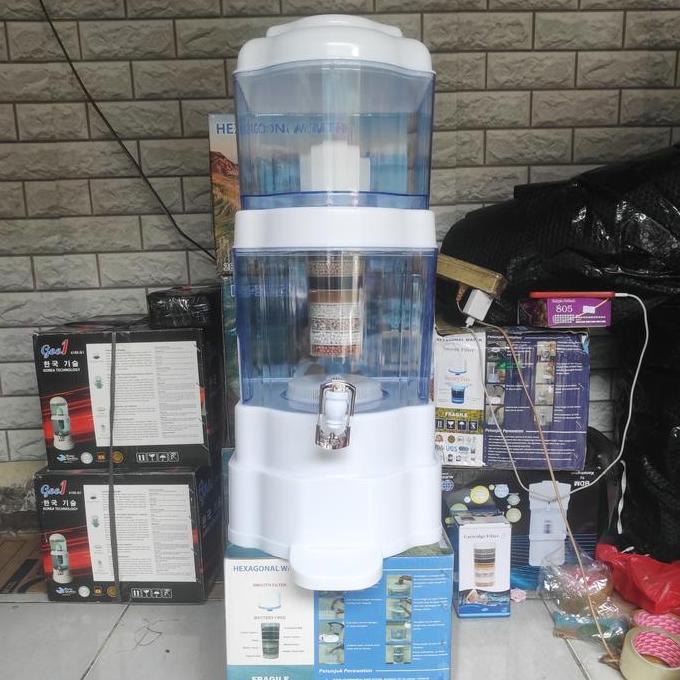 MINERAL WATER SYSTEM , MINERAL POT , DISPENSER PENYARING AIR MINUM 35 LITER ASLI