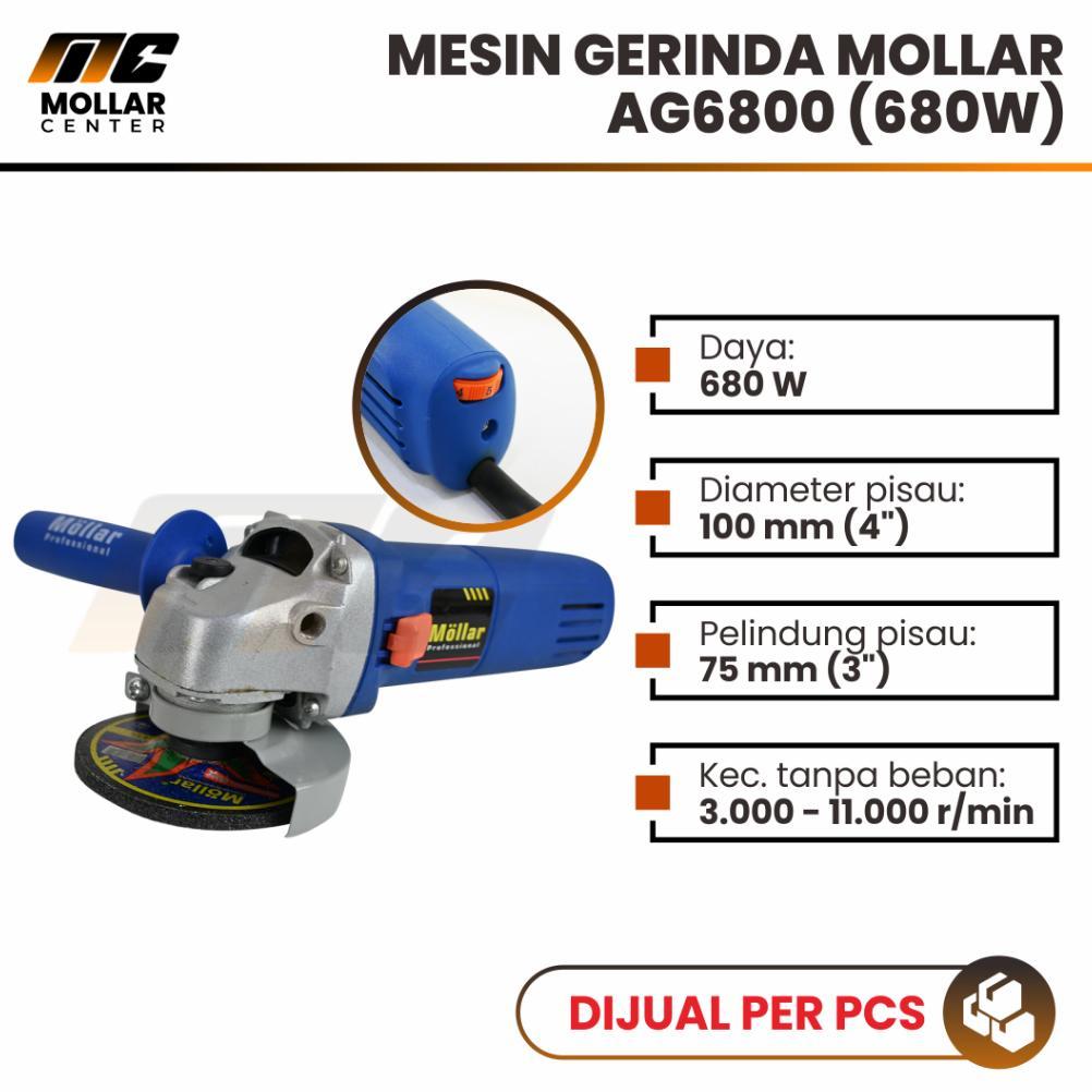 Mesin Poles Mobil MOLLAR MLR-AG6800 Mesin Gerinda Variable Speed