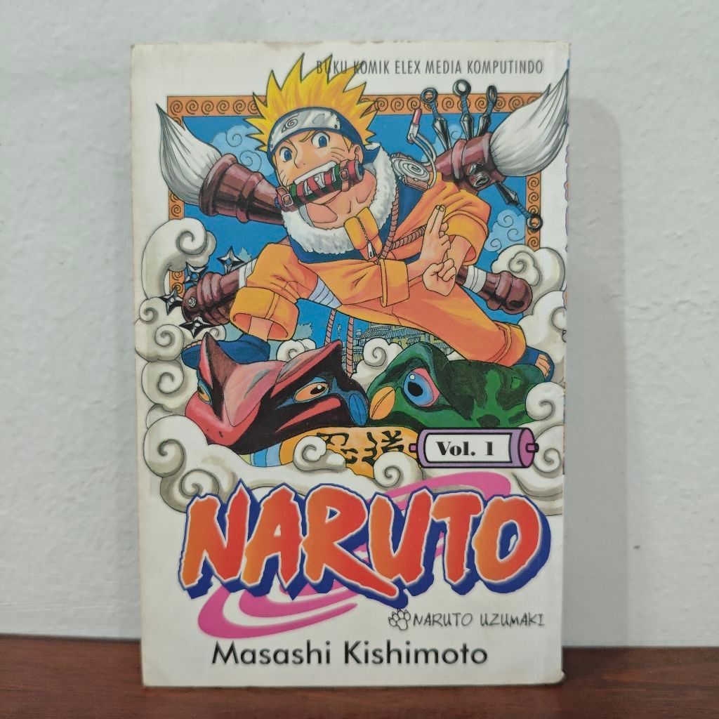 Komik Naruto Original Vol 1 (preloved, menguning)