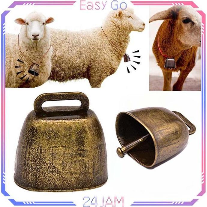 ALONLEYY Klontongan Sapi Jumbo Bel Sapi Besar Lonceng Lembu Bel Lonceng Sapi Lonceng Sapi Besar