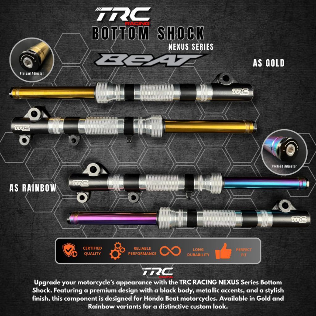 TRC Bottom shock depan motor Beat / mio / Aerox 155