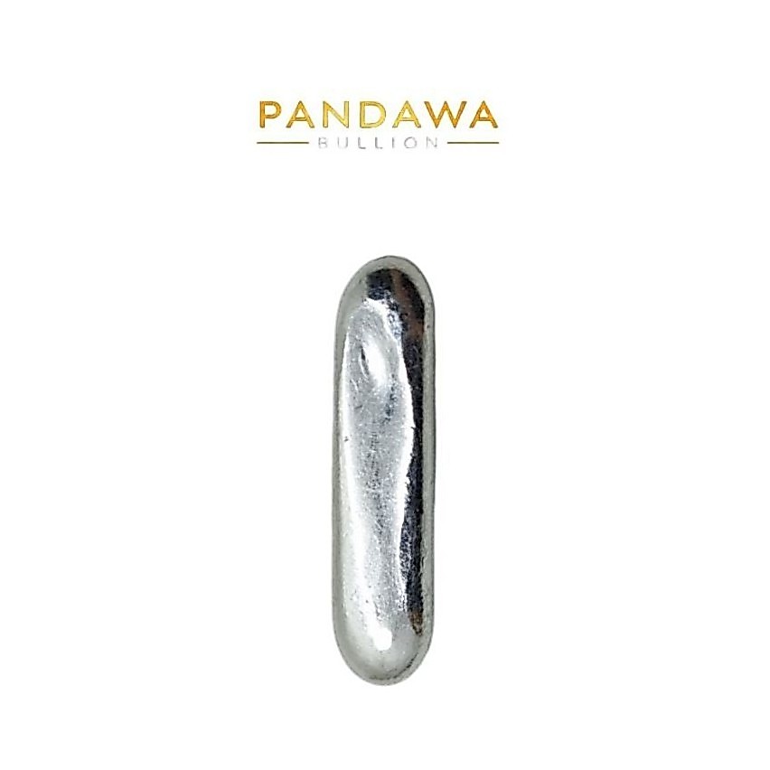 Perak murni asli batangan 99.9% berat 15gr , Logam Mulia Perak Castbar Fine Silver 15Gram