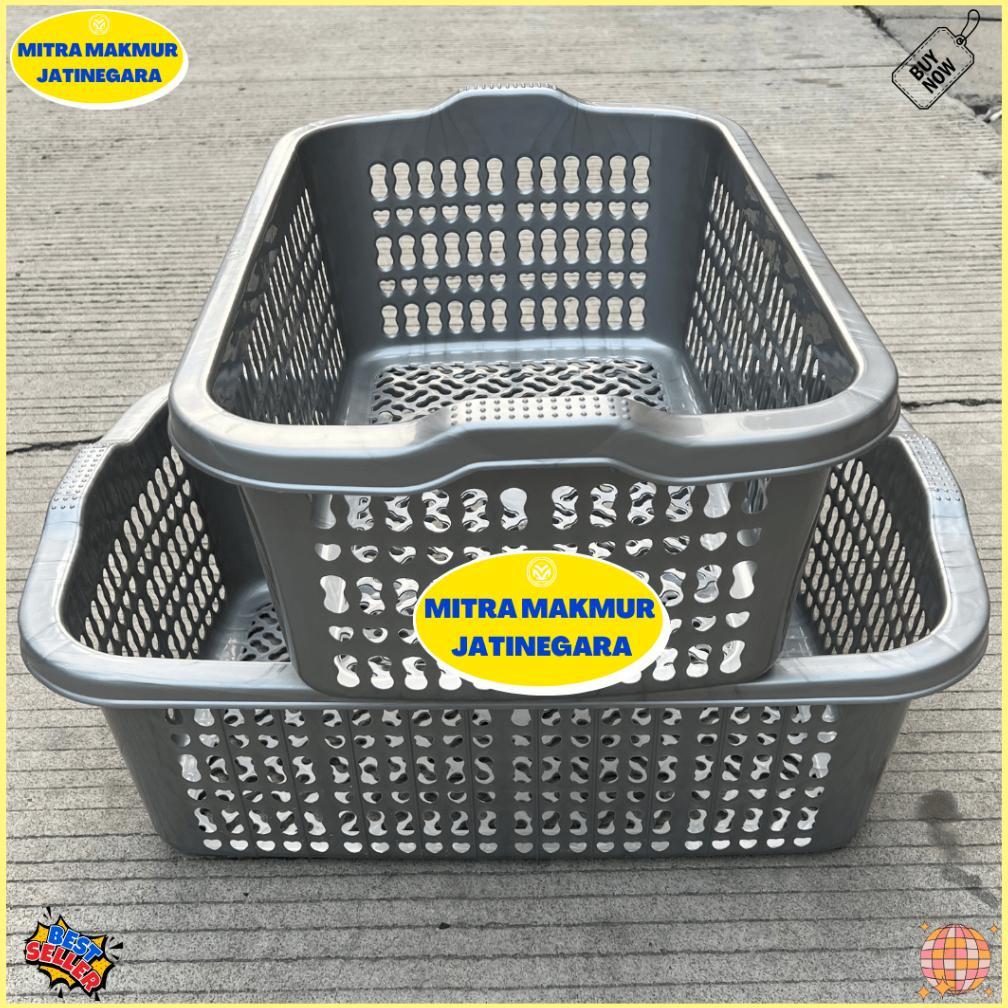 KERANJANG PAKAIAN PLASTIK PERSEGI PANJANG KERANJANG POPOK WADAH PAKAIAN BERSIH LAUNDRY BAG