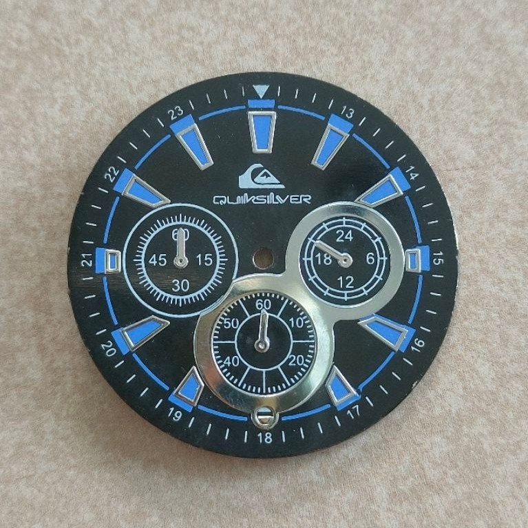 plat jam tangan quiksilver ukuran 39,5 mm second