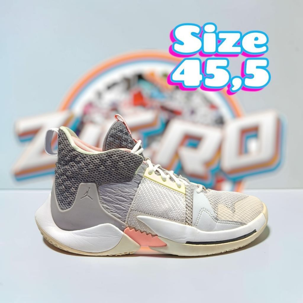 sepatu basket volly pria Jordan why not zero size 45,5