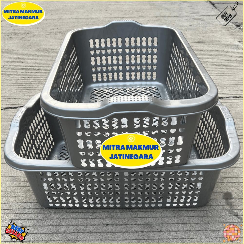 KERANJANG PAKAIAN PLASTIK PERSEGI PANJANG KERANJANG POPOK WADAH PAKAIAN BERSIH LAUNDRY BAG
