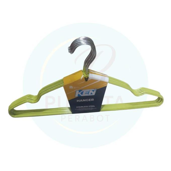 HANGER KAWAT | GANTUNGAN BAJU STAINLESS STEEL LAPIS KARET