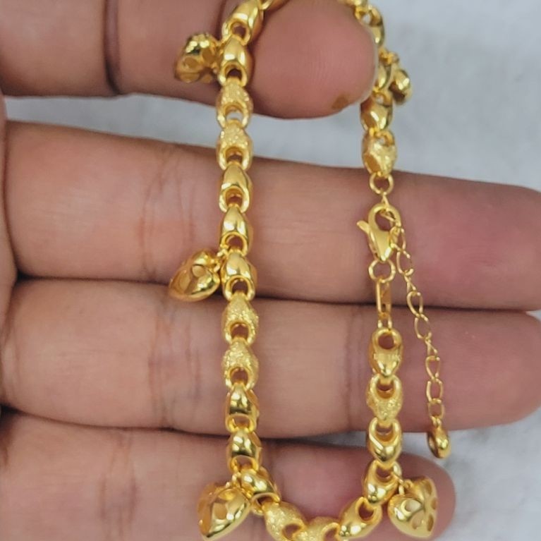 gelang medan model pajero tanpa mata variasi love emas 70 % 700 70% 16k