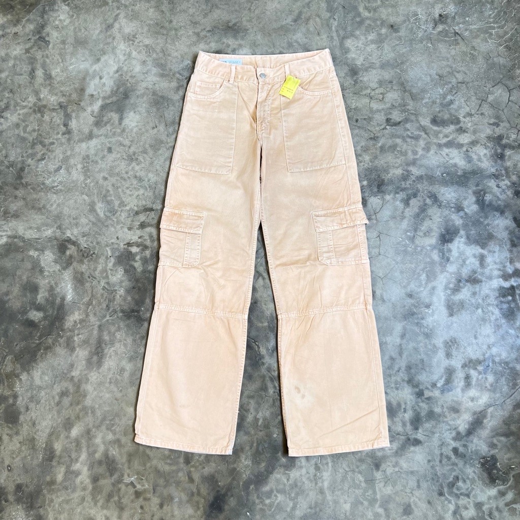Zara Cargo straight-fit denim pants #NN0500180