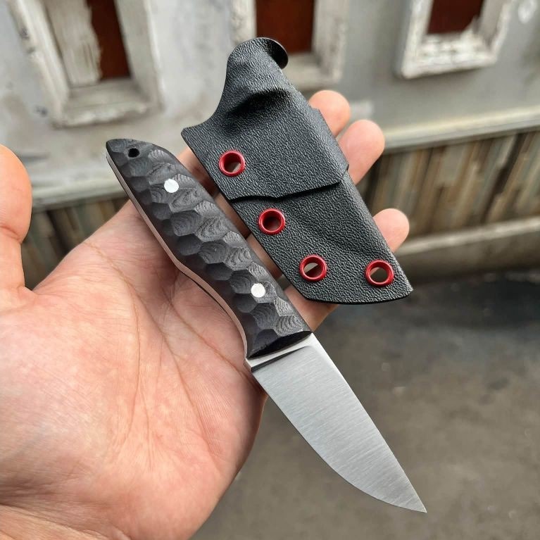 Pisau EDC / Camping knive SKD11 (setara Bohler K110)