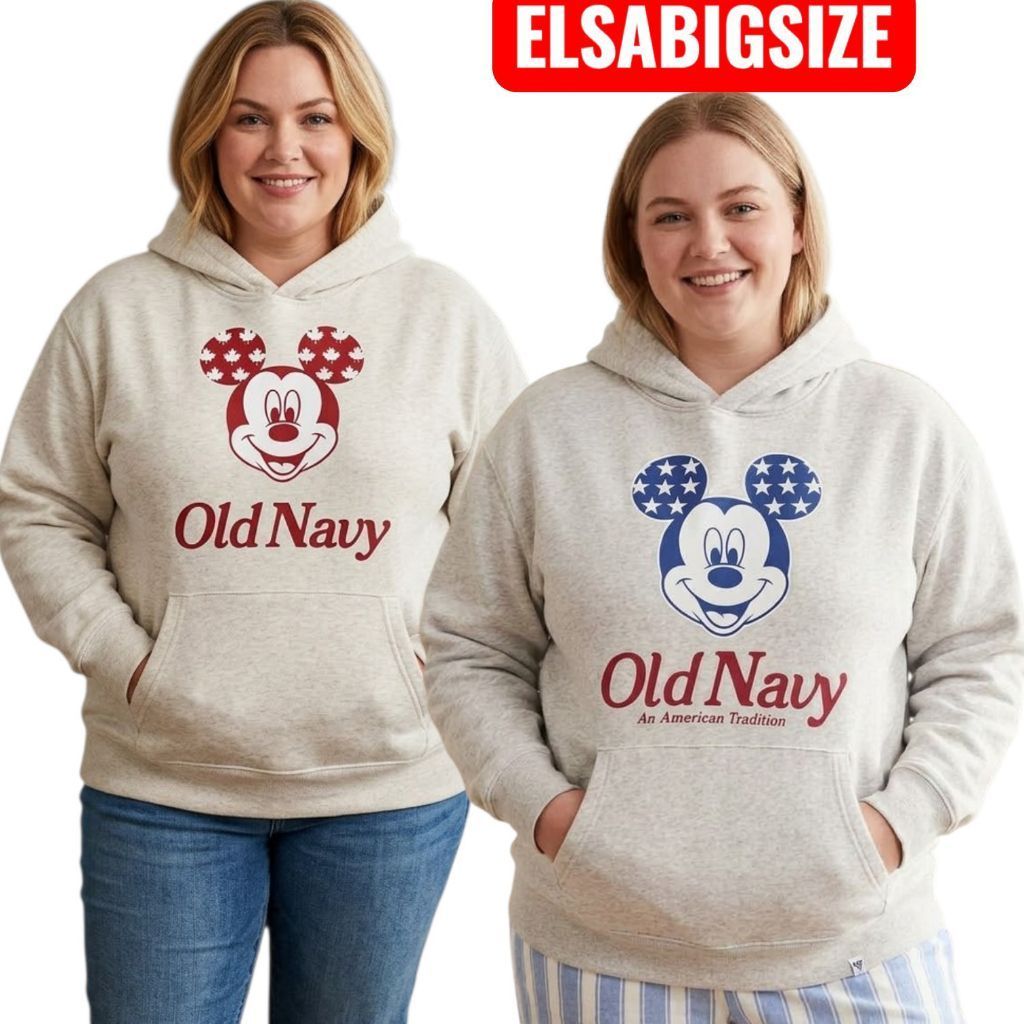 SWEATER HOODIE OND MOTIF MICKEY JUMBO