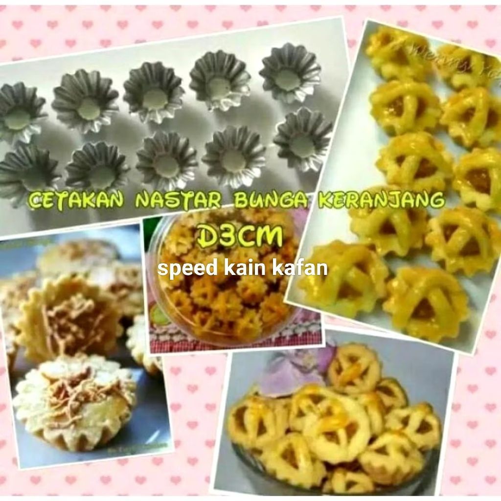 cetakan nastar bunga 40 pcs/cetakan kue nastar