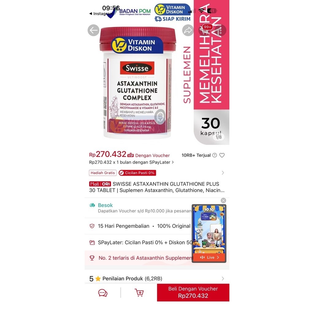 swisse astaxanthin glutathione