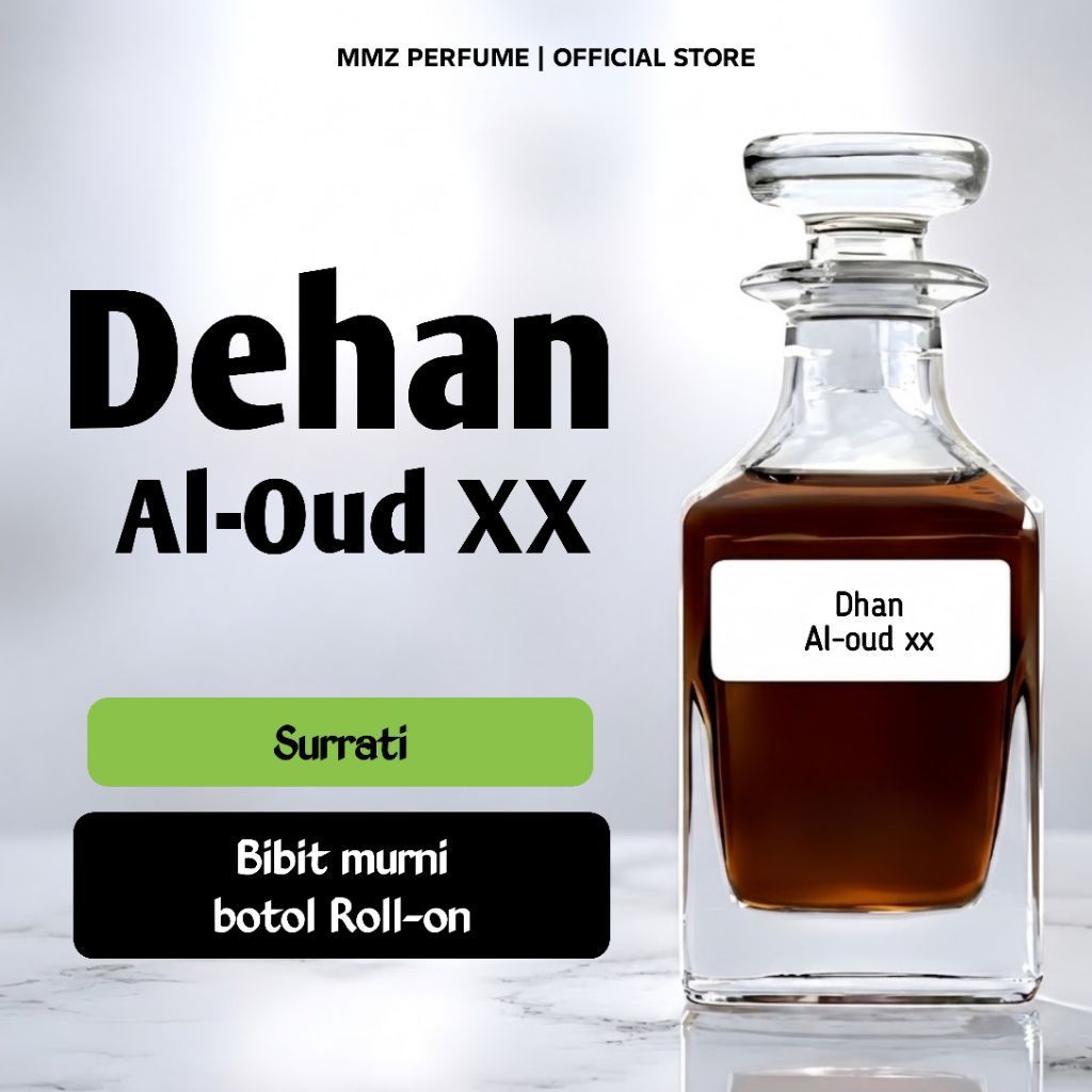 DEHAN AL OUD XX- ASLI OUD 100% BIANG PREMIUM - MINYAK GAHARU AMBERGRIS / ATTAR OUD DEHAN SURRATI