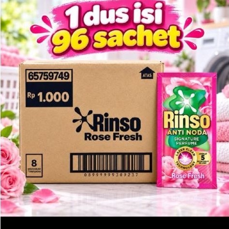 rinso cair sachet 1 dus 96 sachet