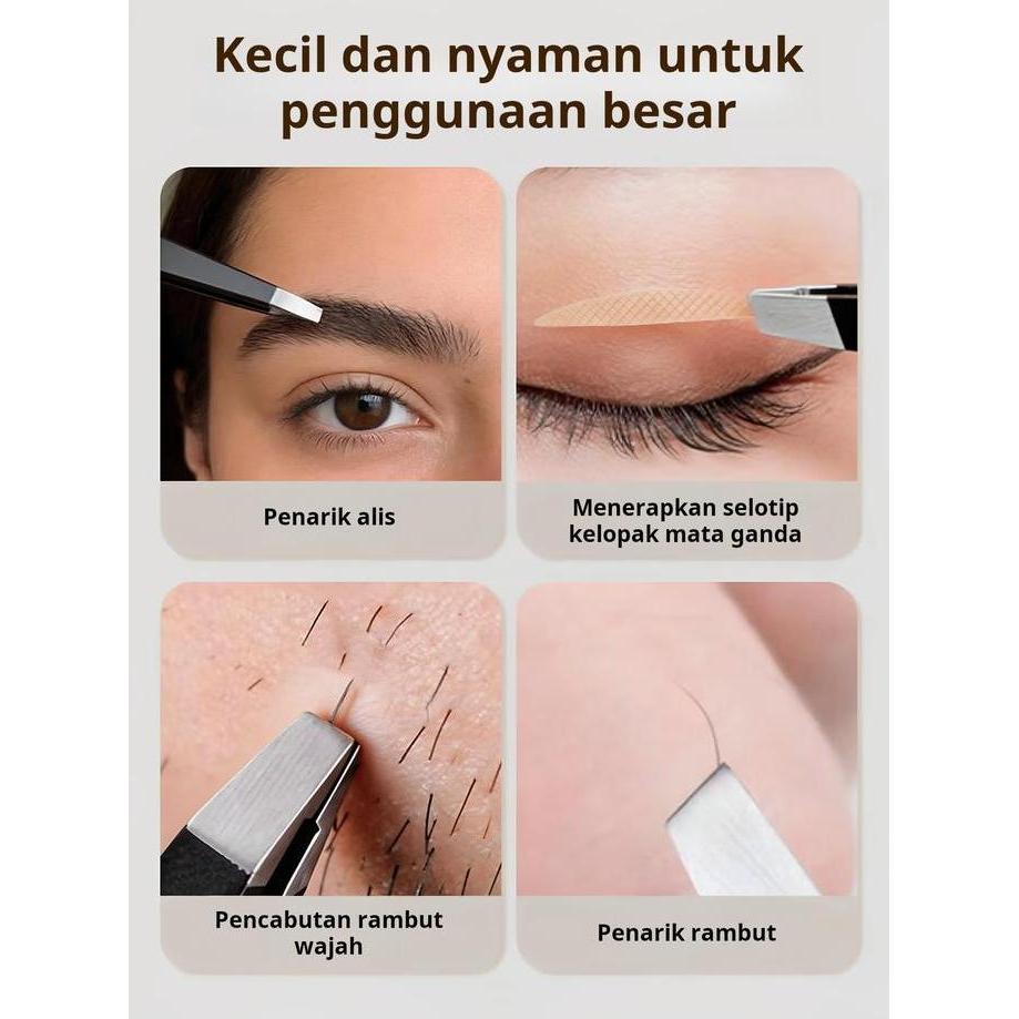 FELOLANIMAR - PINSET ALIS PRESISI, PINSET PRIA, ALAT PENCABUT JENGGOT, TANG KECIL, PINSET KOMEDO, PI