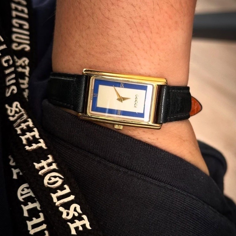 Jam Tangan Gucci Tank Blue Frame Original Guarantee 100%