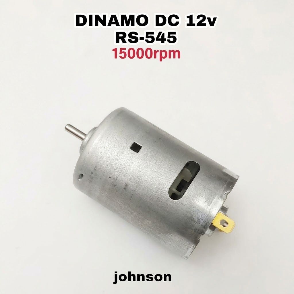 dinamo dc 12v RS 545 johnson 15000rpm