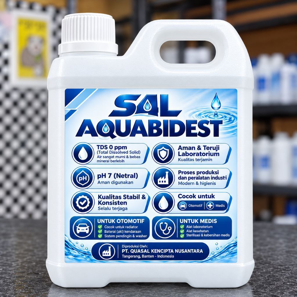 Aquabidest / Aquabidestilata / Aquabidest 1 Liter