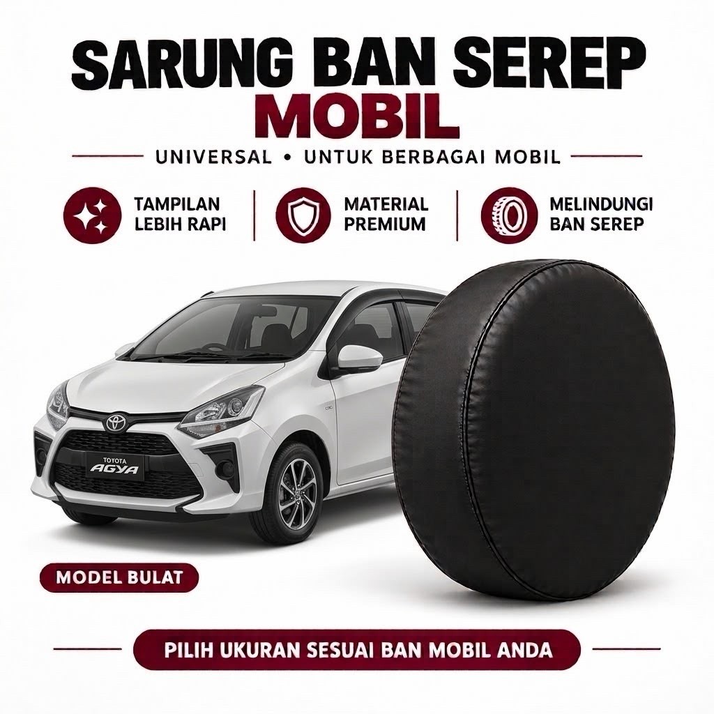 Cover Ban Serep agya Sarung Ban Mobil Polos L