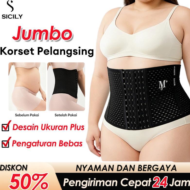 Terbaru Jumbo Korset Wanita Stagen Pengecil Perut Pasca Melahiran Korset Perut Wanita Import Berkual