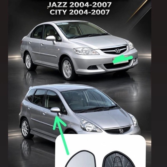 KACA CERMIN ONLI ONLY REFIL SPION SEMUA MOBIL HONDA JAZZ VTECH V-TECH CITY IDSI OLD LAMA 2000 2002 2