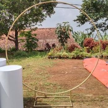 READY STOCK LINGKAR BESI RING DEKORASI / Circle /dekorasi kaki adjust/ring Dekorasi Backdrop (PREMIU