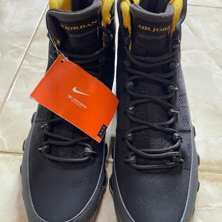 Nike Air jordan 9 IX retro black yellow