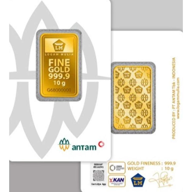Terlaris Berat 10 Gr Emas Antam Fine Gold Certieye Lbma
